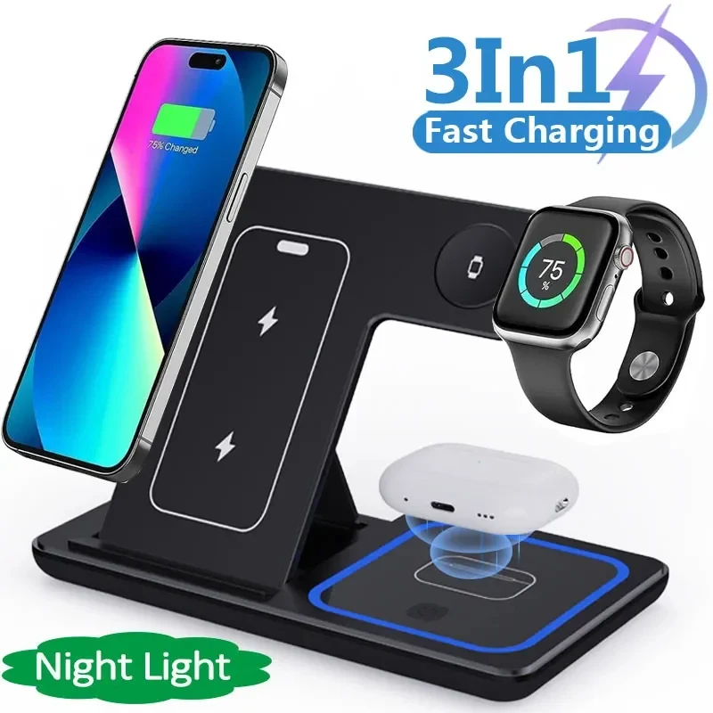 Power Everything at Once with the 3-in-1 Wireless Charging Station